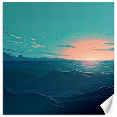 Ai Generated Ocean Sea Water Anime Nautical Canvas 16  X 16  by Pakemis