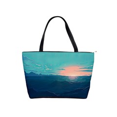 Ai Generated Ocean Sea Water Anime Nautical Classic Shoulder Handbag by Pakemis