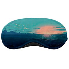 Ai Generated Ocean Sea Water Anime Nautical Sleeping Mask by Pakemis