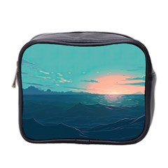 Ai Generated Ocean Sea Water Anime Nautical Mini Toiletries Bag (two Sides) by Pakemis