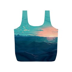 Ai Generated Ocean Sea Water Anime Nautical Full Print Recycle Bag (s) by Pakemis