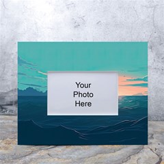 Ai Generated Ocean Sea Water Anime Nautical White Tabletop Photo Frame 4 x6 