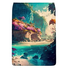 Tropical Island Fantasy Landscape Palm Trees Ocean Removable Flap Cover (s) by Pakemis