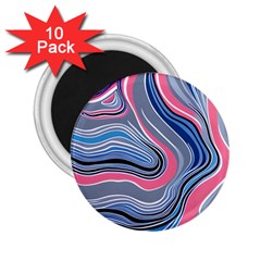 Fluid Abstract Art 2 25  Magnets (10 Pack)  by GardenOfOphir