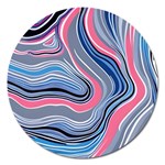 Fluid Abstract Art Magnet 5  (Round) Front