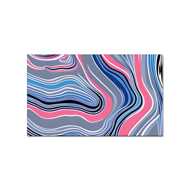 Fluid Abstract Art Sticker Rectangular (10 pack)