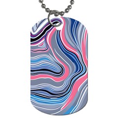 Fluid Abstract Art Dog Tag (two Sides) by GardenOfOphir