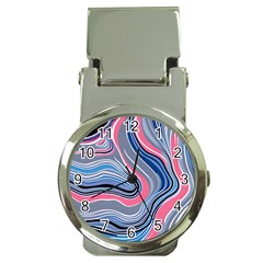 Fluid Abstract Art Money Clip Watches by GardenOfOphir