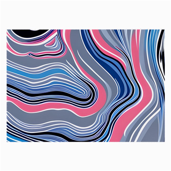 Fluid Abstract Art Large Glasses Cloth (2 Sides)