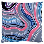 Fluid Abstract Art Large Premium Plush Fleece Cushion Case (One Side) Front