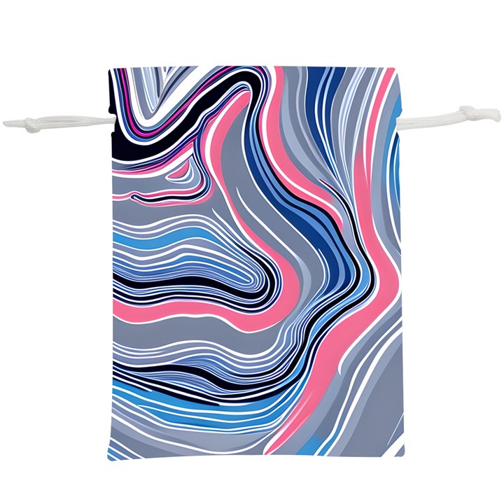 Fluid Abstract Art Lightweight Drawstring Pouch (XL)