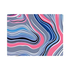 Fluid Abstract Art One Side Premium Plush Fleece Blanket (mini) by GardenOfOphir