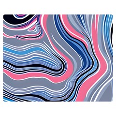 Fluid Abstract Art One Side Premium Plush Fleece Blanket (medium)