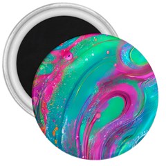 Fluid Art Background 3  Magnets by GardenOfOphir