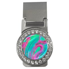 Fluid Art Background Money Clips (cz)  by GardenOfOphir