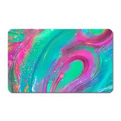 Fluid Art Background Magnet (rectangular) by GardenOfOphir