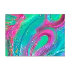 Fluid Art Background Sticker A4 (10 Pack) by GardenOfOphir