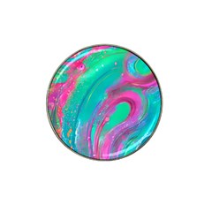 Fluid Art Background Hat Clip Ball Marker by GardenOfOphir