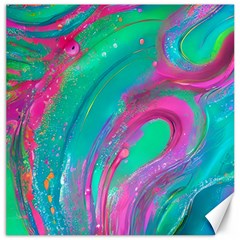 Fluid Art Background Canvas 20  X 20  by GardenOfOphir