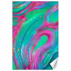 Fluid Art Background Canvas 24  X 36  by GardenOfOphir