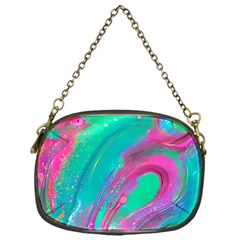 Fluid Art Background Chain Purse (one Side) by GardenOfOphir