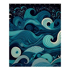 Waves Ocean Sea Abstract Whimsical Abstract Art Shower Curtain 60  X 72  (medium)  by Pakemis