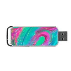 Fluid Art Background Portable Usb Flash (one Side) by GardenOfOphir