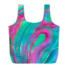 Fluid Art Background Full Print Recycle Bag (l) by GardenOfOphir