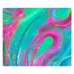 Fluid Art Background Premium Plush Fleece Blanket (small) by GardenOfOphir