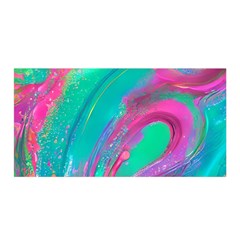 Fluid Art Background Satin Wrap 35  X 70  by GardenOfOphir