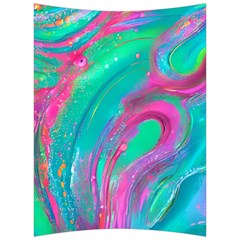 Fluid Art Background Back Support Cushion by GardenOfOphir