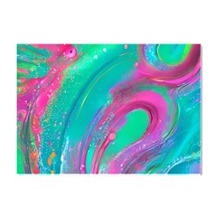 Fluid Art Background Crystal Sticker (a4) by GardenOfOphir