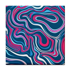 Liquid Art Pattern Tile Coaster by GardenOfOphir