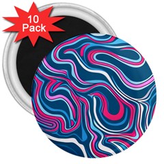 Liquid Art Pattern 3  Magnets (10 Pack)  by GardenOfOphir