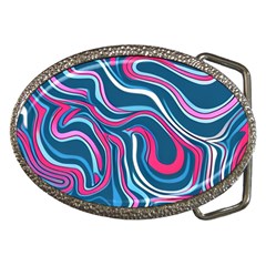 Liquid Art Pattern Belt Buckles by GardenOfOphir