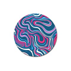 Liquid Art Pattern Magnet 3  (round) by GardenOfOphir