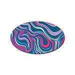 Liquid Art Pattern Sticker Oval (10 pack) Front