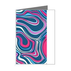 Liquid Art Pattern Mini Greeting Card by GardenOfOphir