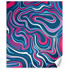 Liquid Art Pattern Canvas 8  X 10  by GardenOfOphir