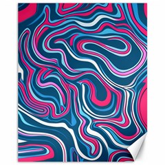 Liquid Art Pattern Canvas 11  X 14  by GardenOfOphir