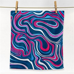 Liquid Art Pattern Face Towel by GardenOfOphir