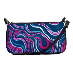 Liquid Art Pattern Shoulder Clutch Bag by GardenOfOphir