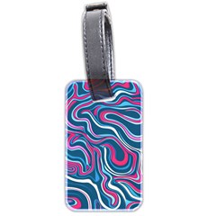 Liquid Art Pattern Luggage Tag (two Sides) by GardenOfOphir