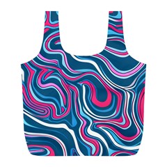 Liquid Art Pattern Full Print Recycle Bag (l) by GardenOfOphir