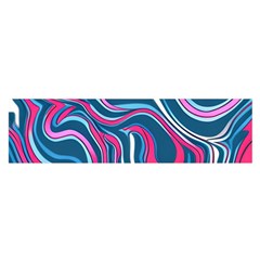 Liquid Art Pattern Oblong Satin Scarf (16  X 60 ) by GardenOfOphir