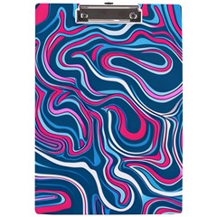 Liquid Art Pattern A4 Acrylic Clipboard by GardenOfOphir