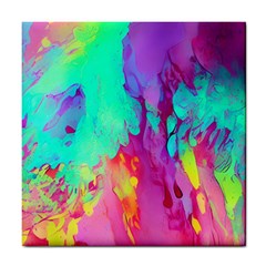 Fluid Background Tile Coaster by GardenOfOphir