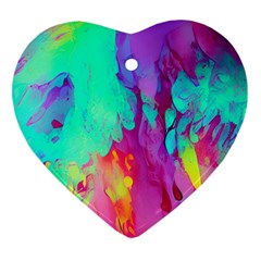 Fluid Background Ornament (heart) by GardenOfOphir