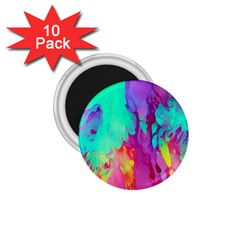 Fluid Background 1 75  Magnets (10 Pack)  by GardenOfOphir