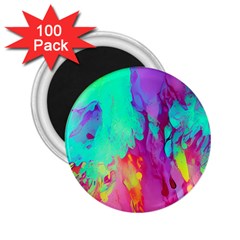 Fluid Background 2 25  Magnets (100 Pack)  by GardenOfOphir